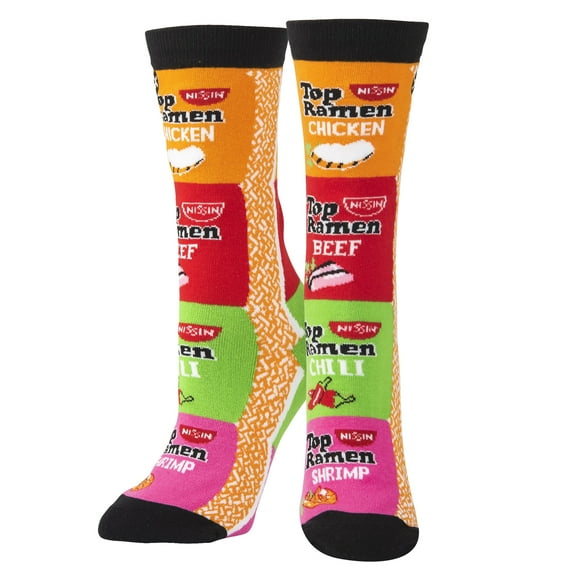 ODD SOX, Top Ramen Noodles, Fun Cute Socks for Women, Graphic Prints, 5-10