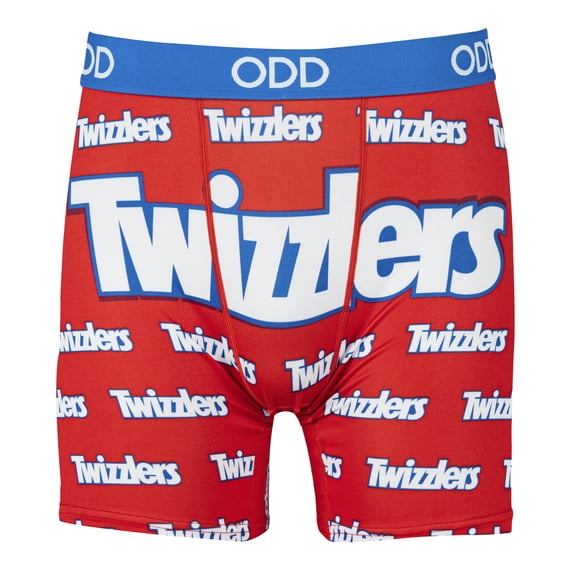 ODD SOX – Twizzlers Boxer Briefs – Candy Logo Graphic Print Red Licorice Design – Men’s 2X-Large