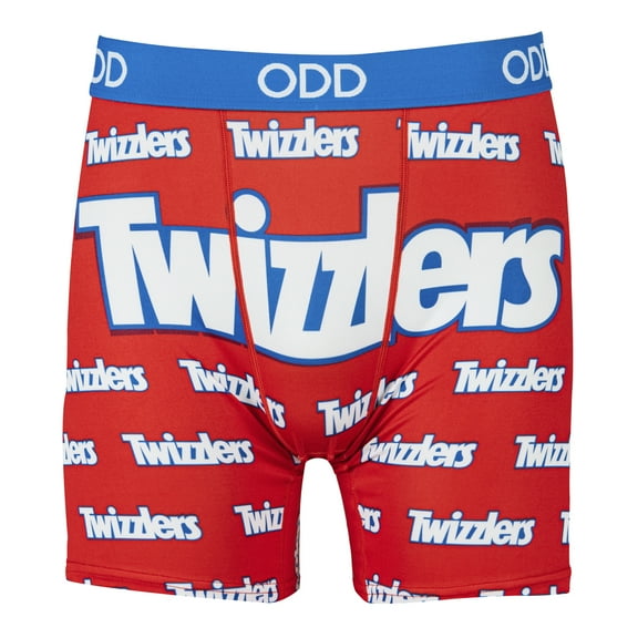 Odd Sox, Twizzlers, Men's Fun Boxer Brief Underwear, Vibrant Print, Small