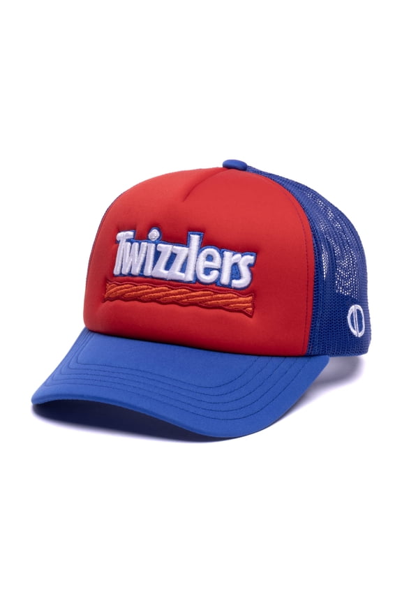 Twizzlers Trucker Hat – Classic Candy Mesh Snapback Cap for Men & Women Sweet Snack Blue Red
