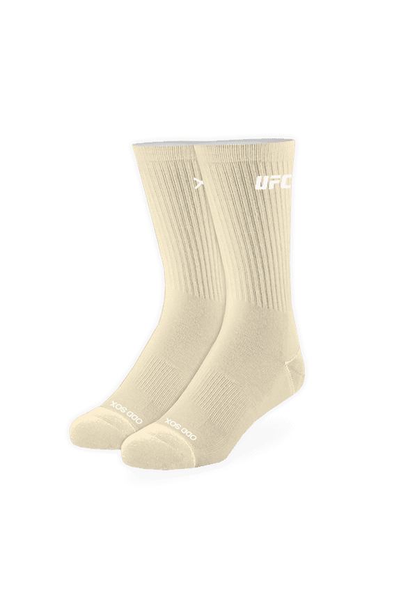 UFC Logo Bone Crew Socks UFC Fighter Novelty Apparel Size Large Comfy Cotton Blend Fun Gift