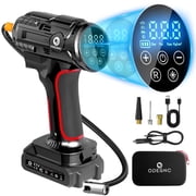 ODEGNC 21V 160PSI Digital Air Compressor Heavy Duty Cordless Tire Inflator 10000mAh 12VDC Portable Car Pump for SUV