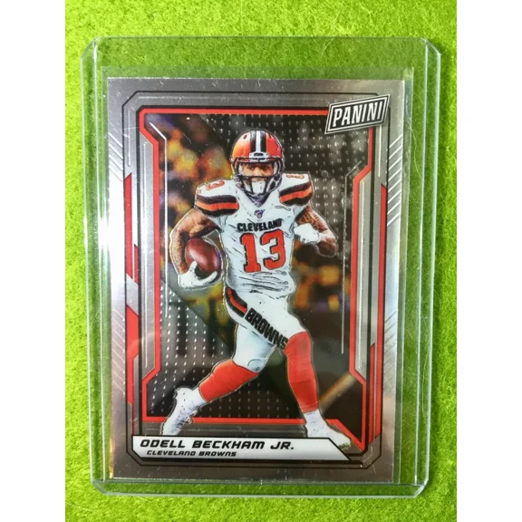 ODELL BECKHAM JR 2019 BROWNS CARD JERSEY #6 SP Panini National VIP Silver Chrome