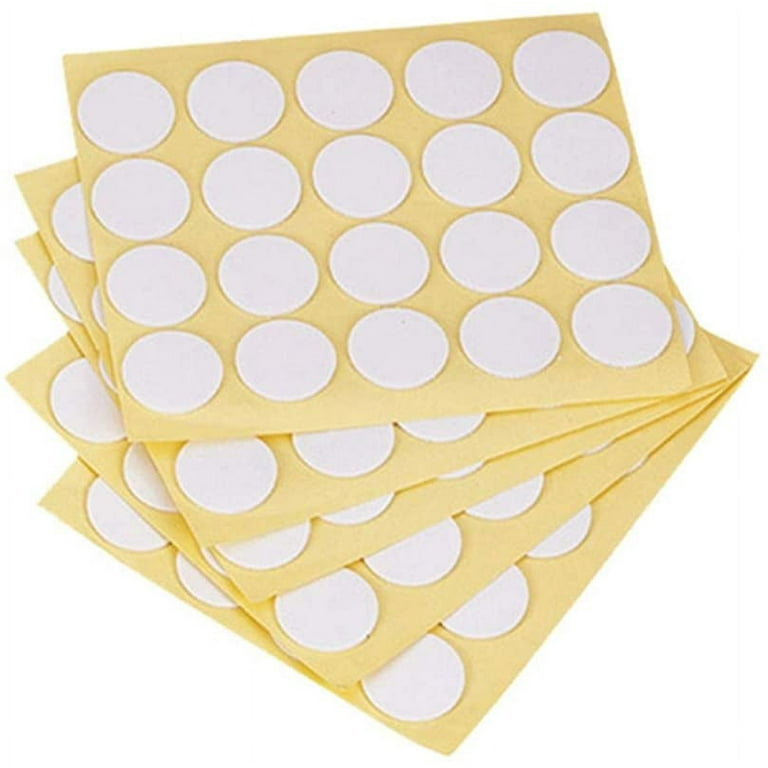 ODEROL Lianxiao - 300pcs Candle Wick Stickers Heat Resistant Stickers Double Sided Stickers for Candle Making 15 Sheets (Color : Yellow 300pcs)