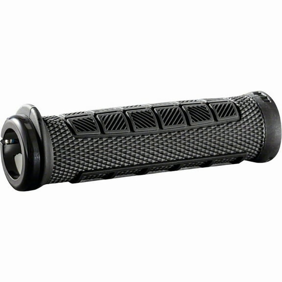ODI Elite Pro Grips - Black Lock-On Ergonomic Half Waffle Bicycle Grip
