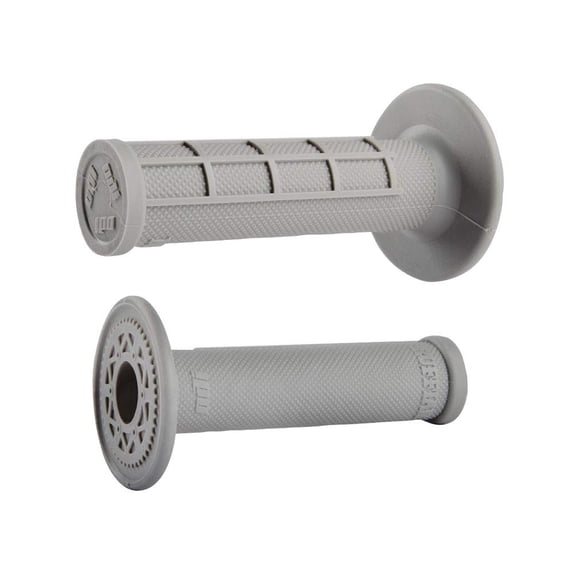 ODI H01RFG Ruffian Half-Waffle MX Grips - Grey - Soft Compound