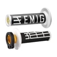 thumbnail image 1 of ODI H36EMBW Emig Racing ODI V2 Lock-On Grips - Black/White, 1 of 2