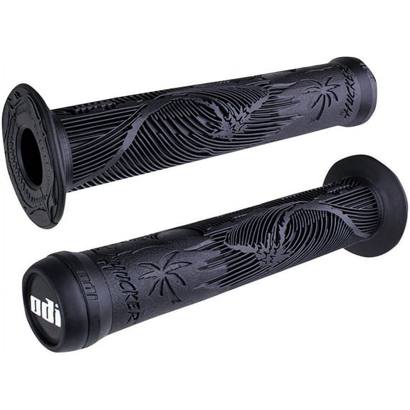 ODI Hucker Grips - Black, Flange