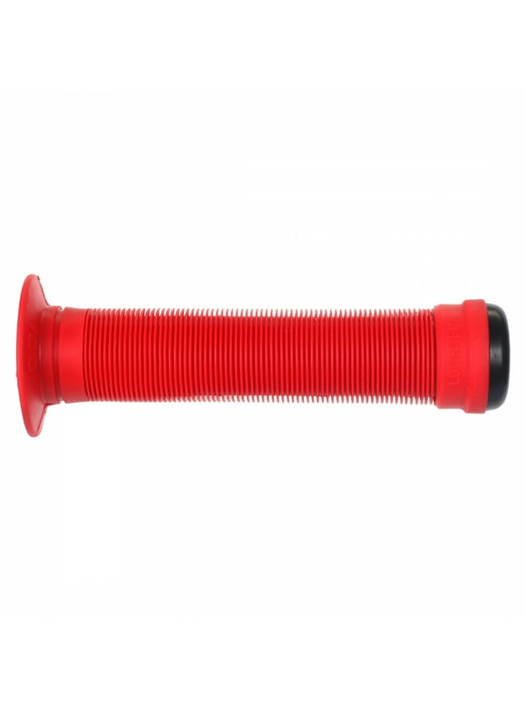 ODI Longneck ST Grips Red, Flange, 143mm Long (Push-in Plugs Included)