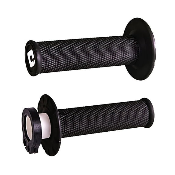 ODI MX V2 Black Lock-On Full Diamond Handlebar Grips (H36NWB)