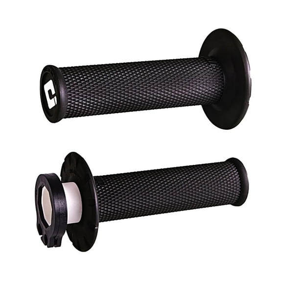 ODI MX V2 Black Lock-On Full Diamond Handlebar Grips (H36NWB)