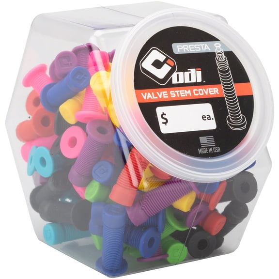ODI Valve Stem Covers, Presta, Assorted - 100/Jar