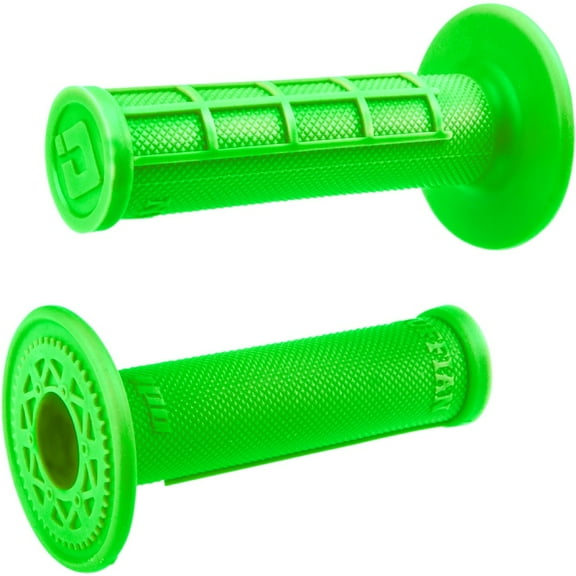 ODI Ruffian MX Fluorescent Green Half Waffle Grips (H01RFFN)