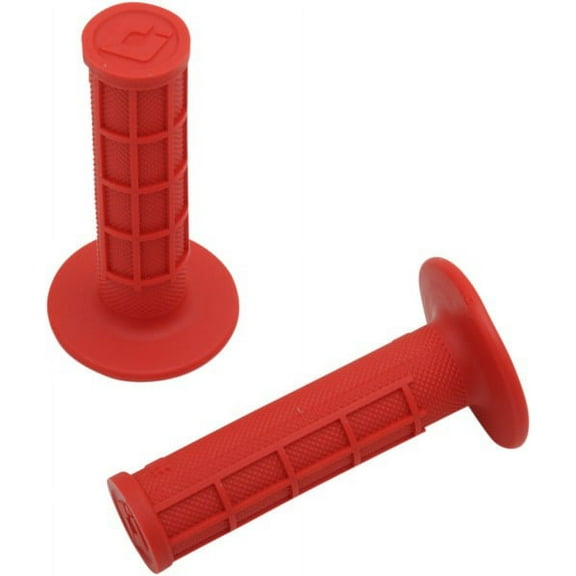 ODI Ruffian MX Single-Ply Half Waffle Red Twist Throttle Grips (H01RFR)