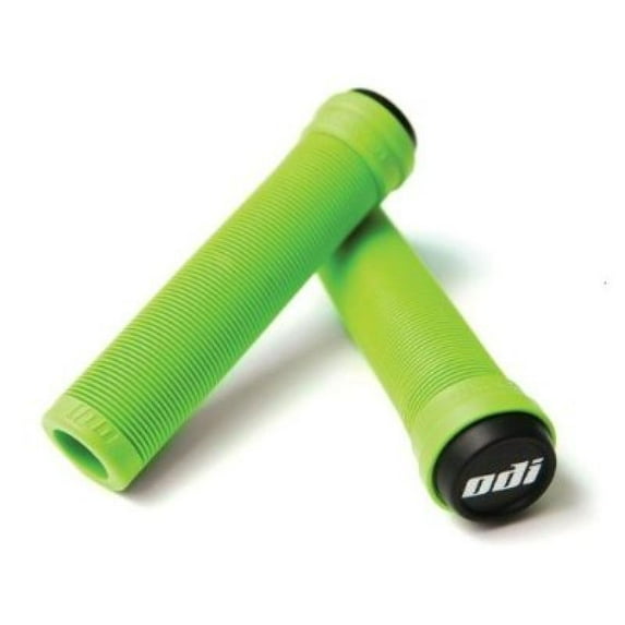 ODI Soft Flangeless Longneck Grips Softies For Bikes And Scooters GREEN