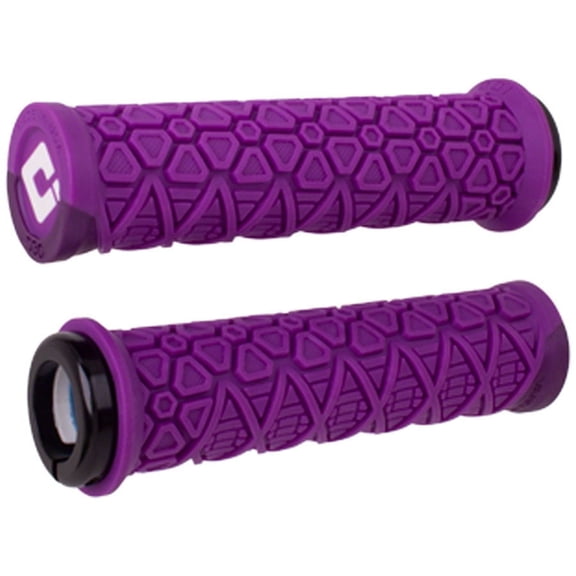 ODI Vanquish Grips - Purple/Metallic Purple, Lock-On