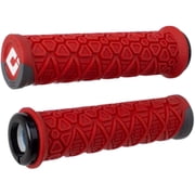 ODI Vanquish Grips - Red/Graphite, Lock-On