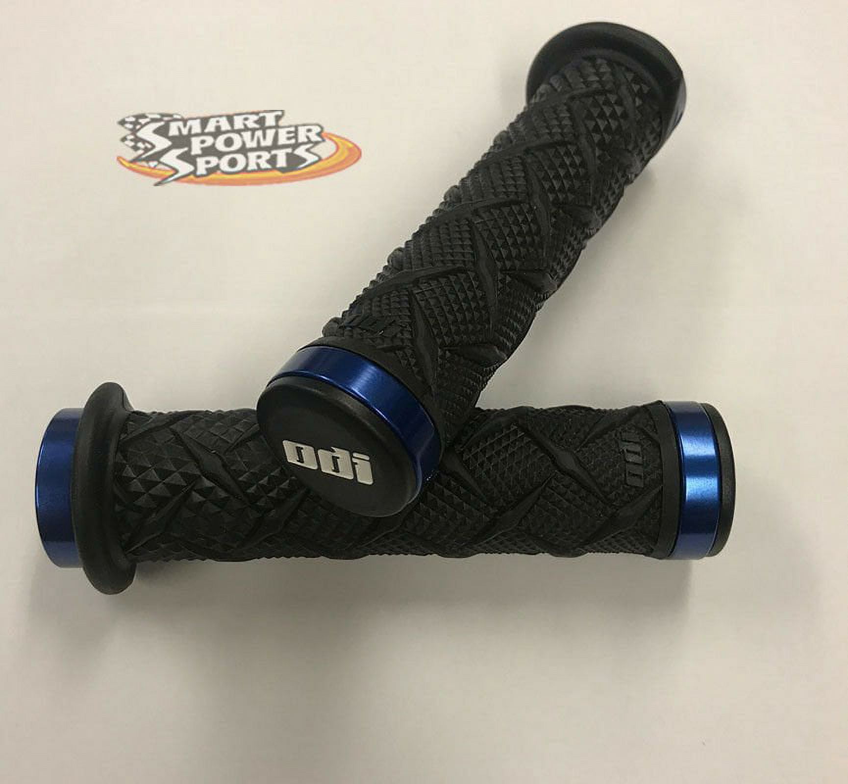 ODI X-treme ATV Lock-On Black/Blue Thumb Throttle Grips (J30XTB-U