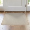 thumbnail image 1 of ODIKA 2'x3' Beige Cream Diamond Lattice Trellis Washable Doormat Interlocking Pattern with Symmetrical Repeating Motifs and Traditional for Entryway, Kitchen, Laundry Room, Non-Slip, Low Pile, 1 of 7