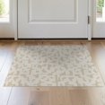 thumbnail image 1 of ODIKA 2'x3' Beige Cream Pixelated Geometric Abstract Washable Throw Rug Contemporary Digital Mosaic Interlocking Shapes for Hallway, Study Room, Non-Slip Low Profile, Flatwoven, 1 of 7