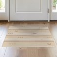 thumbnail image 1 of ODIKA 2'x3' Beige Ivory Modern Geometric Striped Washable Throw Rug Contemporary Abstract Minimalist Vertical Lines Non-Slip, Low Profile, Flatwoven, Easy Care for Hallway, Study Room, 1 of 7