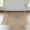 thumbnail image 1 of ODIKA 2'x3' Beige Rust Southwestern Geometric Striped Washable Doormat Traditional Motifs with Diamond Accents Non-Slip, Low Pile for Entryway, Kitchen, Laundry Room, 1 of 7