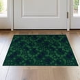 thumbnail image 1 of ODIKA 2'x3' Forest Green Abstract Geometric Washable Accent Rug Contemporary Shapes With Diamond Accents And Scattered Circular Pet Friendly, Bedside Mat for Bedroom, Nursery, RV, 1 of 7