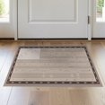 thumbnail image 1 of ODIKA 2'x3' Gray Beige Pattern Design Washable Accent Rug Modern Dove Coffee Motif for Bedroom, Nursery, RV, Pet Friendly, Bedside Mat, 1 of 7