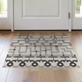 thumbnail image 1 of ODIKA 2'x3' Gray Bone Modern Geometric Abstract Washable Doormat Contemporary Mid Century Modernist Pattern for Entryway, Kitchen, Laundry Room, Non-Slip, Low Pile, 1 of 7