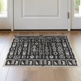 thumbnail image 1 of ODIKA 2'x3' Gray Cream Geometric Design Washable Throw Rug Modern Abstract Motif with Charcoal Accents Non-Slip, Low Profile, Flatwoven, Easy Care for Hallway, Study Room, 1 of 6