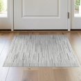 thumbnail image 1 of ODIKA 2'x3' Gray Striated Contemporary Washable Throw Rug Modern Horizontal Striped Minimalist Geometric Lines Abstract Artistic Non-Slip, Low Profile, Flatwoven, Easy Care for Hallway, Study Room, 1 of 7