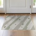 thumbnail image 1 of ODIKA 2'x3' Green Sage Contemporary Geometric Diagonal Washable Accent Rug Modern Abstract Rectangular Blocks with Dotted Pet Friendly, Bedside Mat for Bedroom, Nursery, RV, 1 of 7