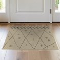 thumbnail image 1 of ODIKA 2'x3' Ivory Gray Geometric Design Washable Accent Rug Modern Pattern with Subtle Accents Pet Friendly, Bedside Mat for Bedroom, Nursery, RV, 1 of 7