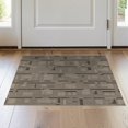 thumbnail image 1 of ODIKA 2'x3' Ivory Sage Modern Abstract Washable Doormat Contemporary Minimalist Striped Block Design Non-Slip, Low Pile for Entryway, Kitchen, Laundry Room, 1 of 7