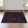 thumbnail image 1 of ODIKA 2'x3' Red Burgundy Opulent Floral Elegance Washable Accent Rug Victorian Grandeur with Large Blossoms Pet Friendly, Bedside Mat for Bedroom, Nursery, RV, 1 of 7