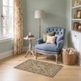 thumbnail image 1 of ODIKA 2'x3' Ultra-Soft Accent Mat, Abstract Contemporary Structured Showcasing Balanced Neutral None Washable, Bare feet friendly, Easy Care Indoor rug for Bedside, Footrest, 1 of 7