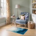 thumbnail image 1 of ODIKA 2'x3' Ultra-Soft Accent Mat, Abstract Modern Minimalist Current Motif With Watercolor Wash None Washable, Bare feet friendly, Easy Care Indoor rug for Bedside, Footrest, 1 of 7
