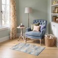 thumbnail image 1 of ODIKA 2'x3' Ultra-Soft Accent Mat, Boho Wave Minimalist Brushed Motif Sage That Couch Costal Abstract Flowing None Washable, Bare feet friendly, Easy Care Indoor rug for Bedside, Footrest, 1 of 7