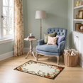 thumbnail image 1 of ODIKA 2'x3' Ultra-Soft Accent Mat, Dining Under Funky Damask Scrolling Vines Ornate Framing Border None Washable, Bare feet friendly, Easy Care Indoor rug for Bedside, Footrest, 1 of 7