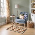 thumbnail image 1 of ODIKA 2'x3' Ultra-Soft Accent Mat, Entrance Abstract Pineapple Ring Interlocking Circle Round Circular None Washable, Bare feet friendly, Easy Care Indoor rug for Bedside, Footrest, 1 of 7