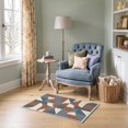 thumbnail image 1 of ODIKA 2'x3' Ultra-Soft Accent Mat, Front Door Minimalist Contemporary Muted Tonal Segments Bedside None Washable, Bare feet friendly, Easy Care Indoor rug for Bedside, Footrest, 1 of 7