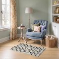 thumbnail image 1 of ODIKA 2'x3' Ultra-Soft Accent Mat, Geometric Contemporary Arch Loop Grid Formation Designer Mid None Washable, Bare feet friendly, Easy Care Indoor rug for Bedside, Footrest, 1 of 7