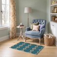 thumbnail image 1 of ODIKA 2'x3' Ultra-Soft Accent Mat, Geometric Stripe Abstract Block Bands Vertical Ombre Striped Boho Refined None Washable, Bare feet friendly, Easy Care Indoor rug for Bedside, Footrest, 1 of 7
