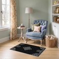 thumbnail image 1 of ODIKA 2'x3' Ultra-Soft Accent Mat, Gothic Vintage Haul Mirrored Border Interlocking Corridor Grey None Washable, Bare feet friendly, Easy Care Indoor rug for Bedside, Footrest, 1 of 7