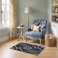 thumbnail image 1 of ODIKA 2'x3' Ultra-Soft Accent Mat, Grey Under Refined Brushstroke Motif Contrasted Printed Abstract None Washable, Bare feet friendly, Easy Care Indoor rug for Bedside, Footrest, 1 of 7