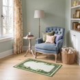thumbnail image 1 of ODIKA 2'x3' Ultra-Soft Accent Mat, Interlocking Mosaic Funky Currency Note Bold Border Collage Motif None Washable, Bare feet friendly, Easy Care Indoor rug for Bedside, Footrest, 1 of 7