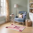 thumbnail image 1 of ODIKA 2'x3' Ultra-Soft Accent Mat, Mid Geometric Century Pixel Block Framework Motif Atomic Retro None Washable, Bare feet friendly, Easy Care Indoor rug for Bedside, Footrest, 1 of 7