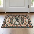 thumbnail image 1 of ODIKA 2'x3' Washable Accent Rug Aztec Border Mens Decorations Reindeer Cabin Cowboy Southwestern Playful for Bedroom, Nursery, RV, Pet Friendly, Bedside Mat, 1 of 7