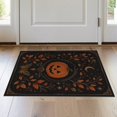 thumbnail image 1 of ODIKA 2'x3' Washable Accent Rug Black Orange Autumn Harvest Moonlight Design Elegant Seasonal Motif for Bedroom, Nursery, RV, Pet Friendly, Bedside Mat, 1 of 7