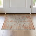 thumbnail image 1 of ODIKA Boho Hallway Southwestern Botanical Stripe Distressed Motifs for Study Room, Playroom, Non-Slip Low Profile, 1 of 7